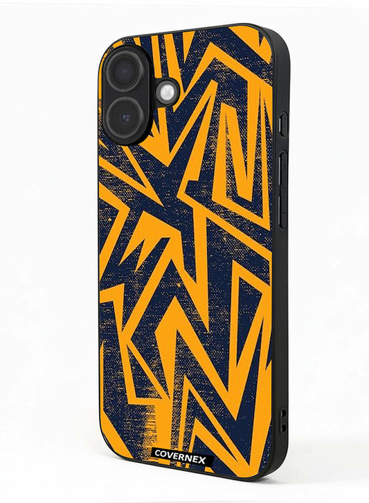 Apple iPhone 17 Protective Case Cover Printed Featuring Urban Lightning Geometric Camo