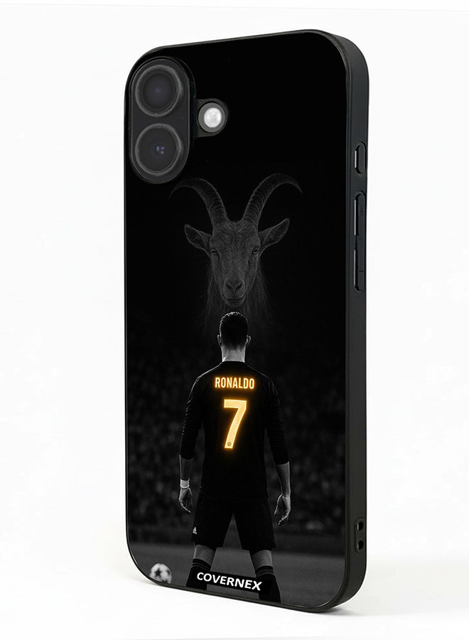 Apple iPhone 17 Protective Case Cover Printed Featuring The GOAT Tribute Cristiano Ronaldo