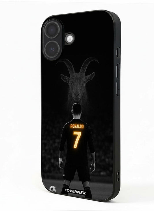 Apple iPhone 17 Protective Case Cover Printed Featuring The GOAT Tribute Cristiano Ronaldo