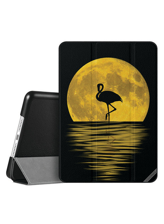 Apple iPad 10.2 9th generation Case Cover Flamingo & Moon Art