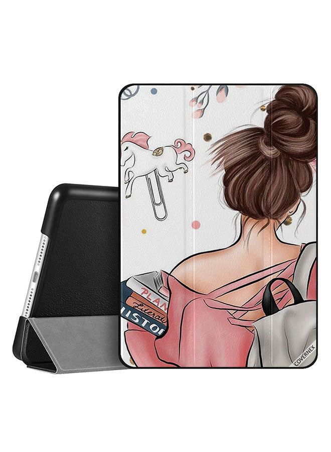 Apple iPad 10.2 9th generation Case Cover Girl Holding Books