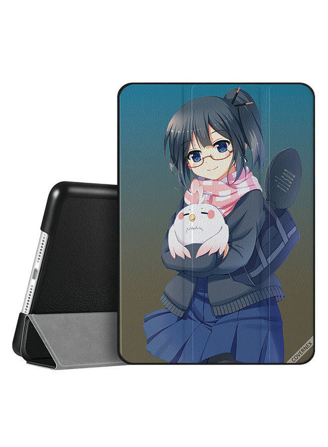 Apple iPad 10.2 9th generation Case Cover Girl With Bird