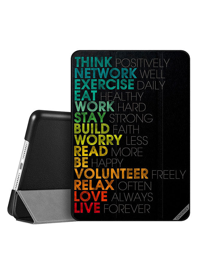 Apple iPad 10.2 9th generation Case Cover Life Style Quote