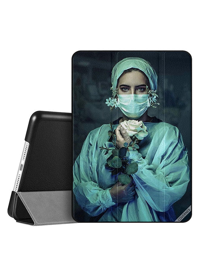 Apple iPad 10.2 9th generation Case Cover Nurse Hold White Rose