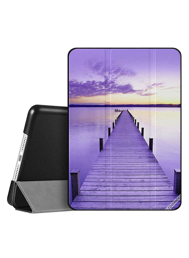 Apple iPad 10.2 9th generation Case Cover Pathway To Sea Pink Purple