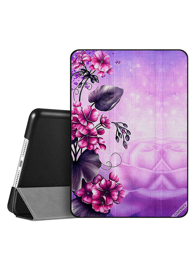 Apple iPad 10.2 9th generation Case Cover Pink Grey Flower