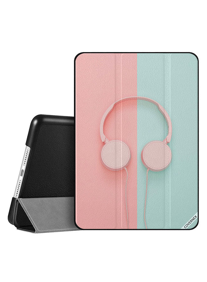 Apple iPad 10.2 9th generation Case Cover Pink Head Phone