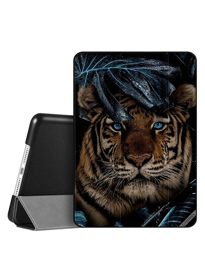 Apple iPad 10.2 9th generation Case Cover Tiger Sit In Leaves