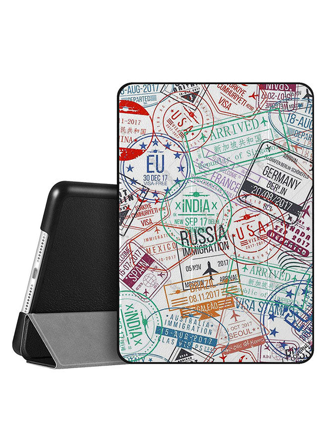 Apple iPad 10.2 9th generation Case Cover Travel Stamps Mix
