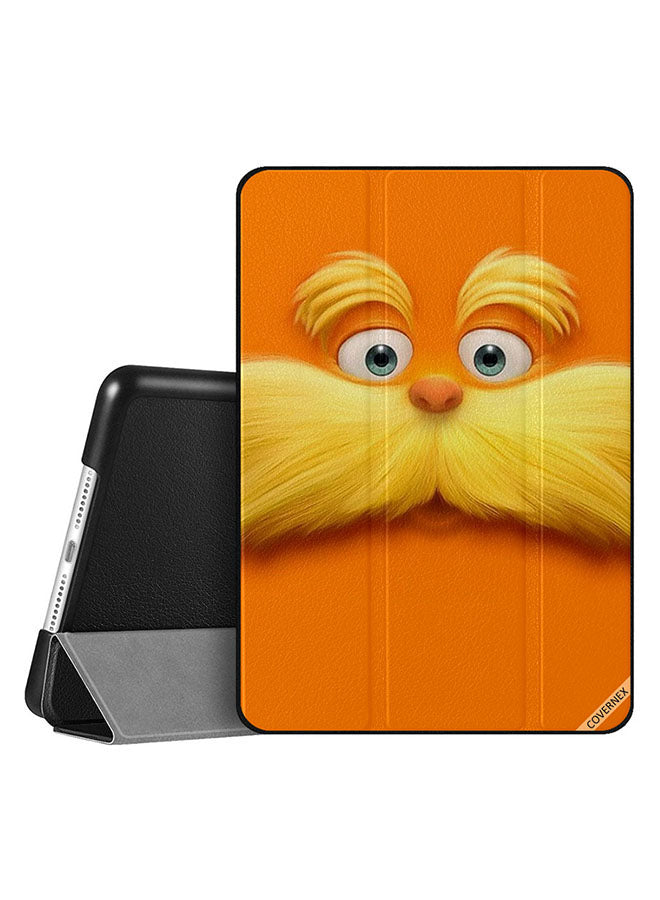 Apple iPad 10.2 9th generation Case Cover Yellow Moustache Man