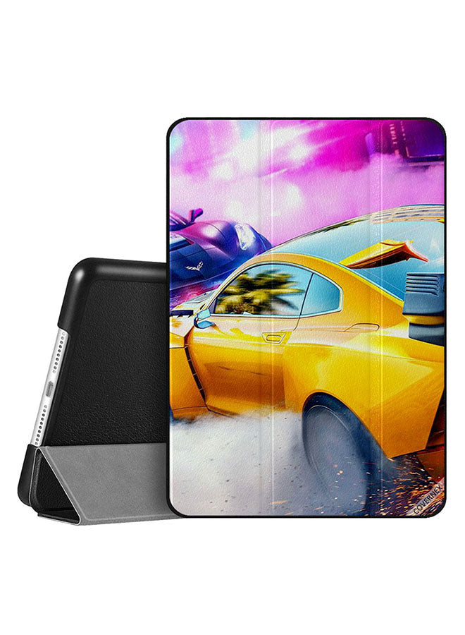 Apple iPad 10.2 9th generation Case Cover Yellow Racer Car