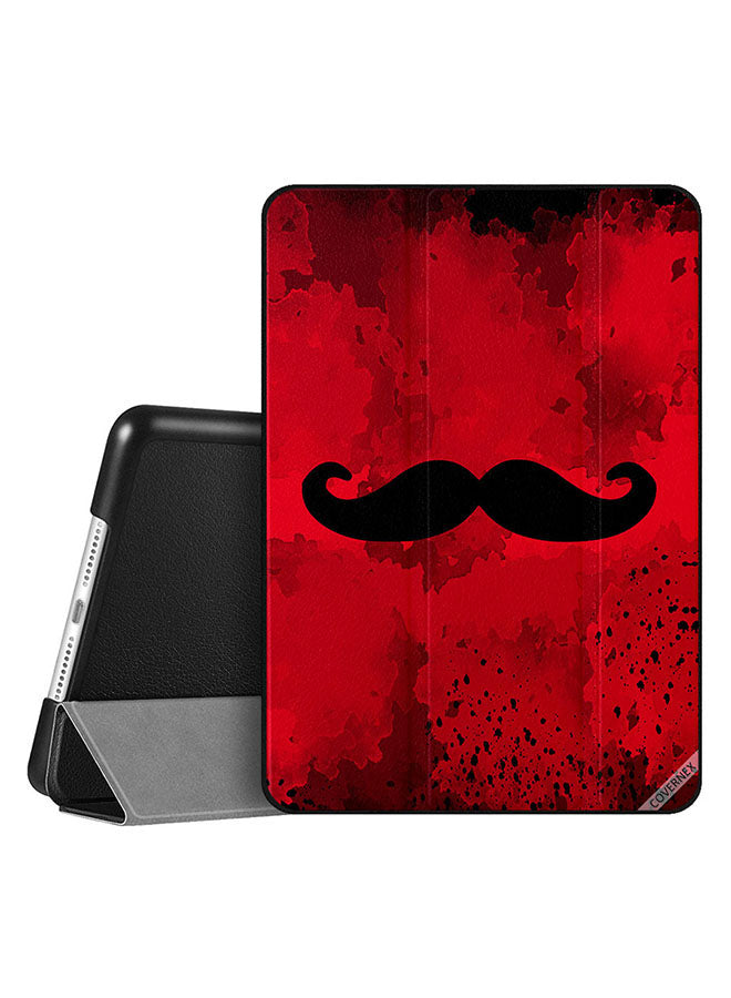 Apple iPad 10.2 9th generation Case Cover Black Moustache