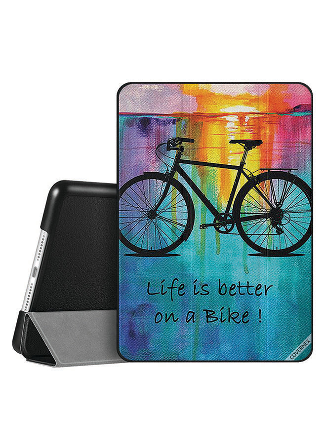 Apple iPad 10.2 9th generation Case Cover Colourful Art And Cycle