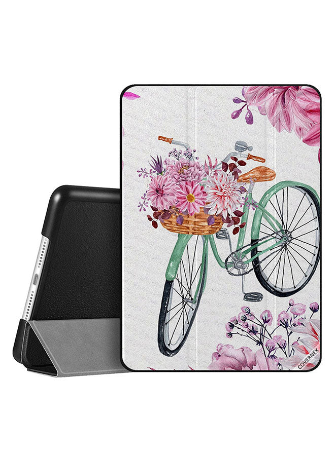 Apple iPad 10.2 9th generation Case Cover Cycle & Pink Flowers