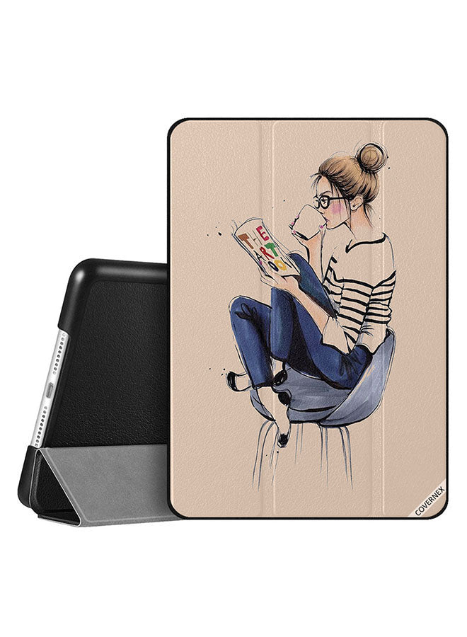 Apple iPad 10.2 9th generation Case Cover Drinking Coffee While Reading The Art