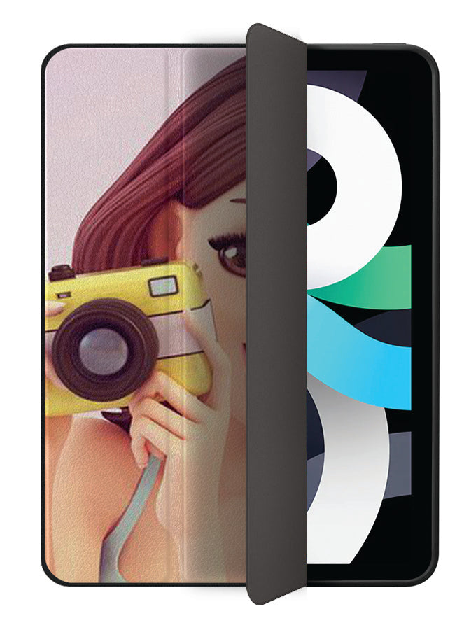 Apple iPad Air 10.9 4th generation Case Cover Girl Clicking And Smiling