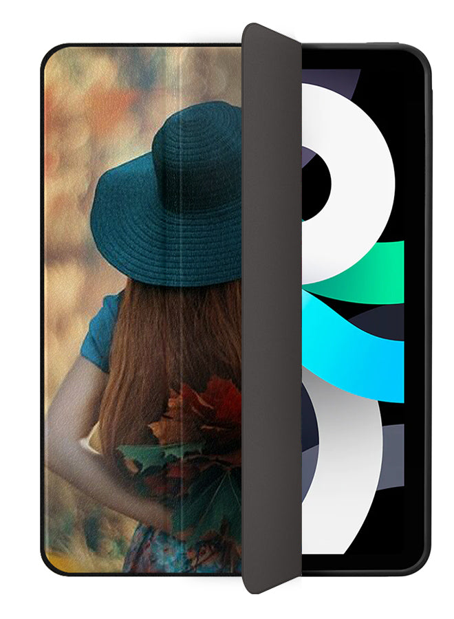 Apple iPad Air 10.9 4th generation Case Cover Hat Gril Hide Love Leaves