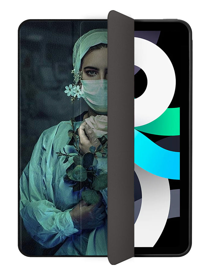 Apple iPad Air 10.9 4th generation Case Cover Nurse Hold White Rose