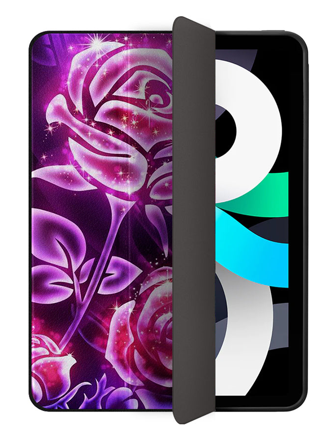 Apple iPad Air 10.9 4th generation Case Cover Pink Lighting Roses