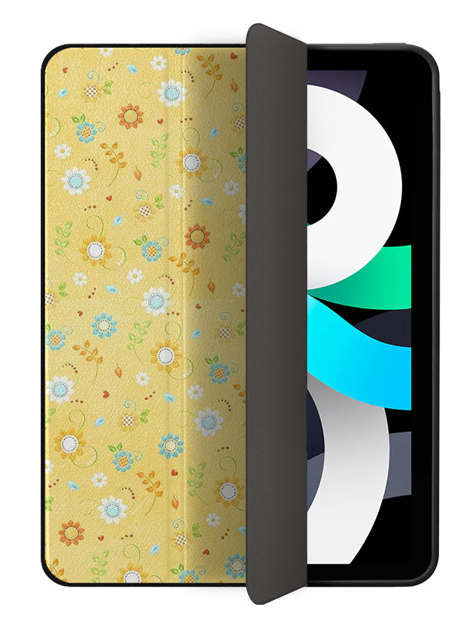 Apple iPad Air 10.9 4th generation Case Cover Small Flowers Yellow Pattern