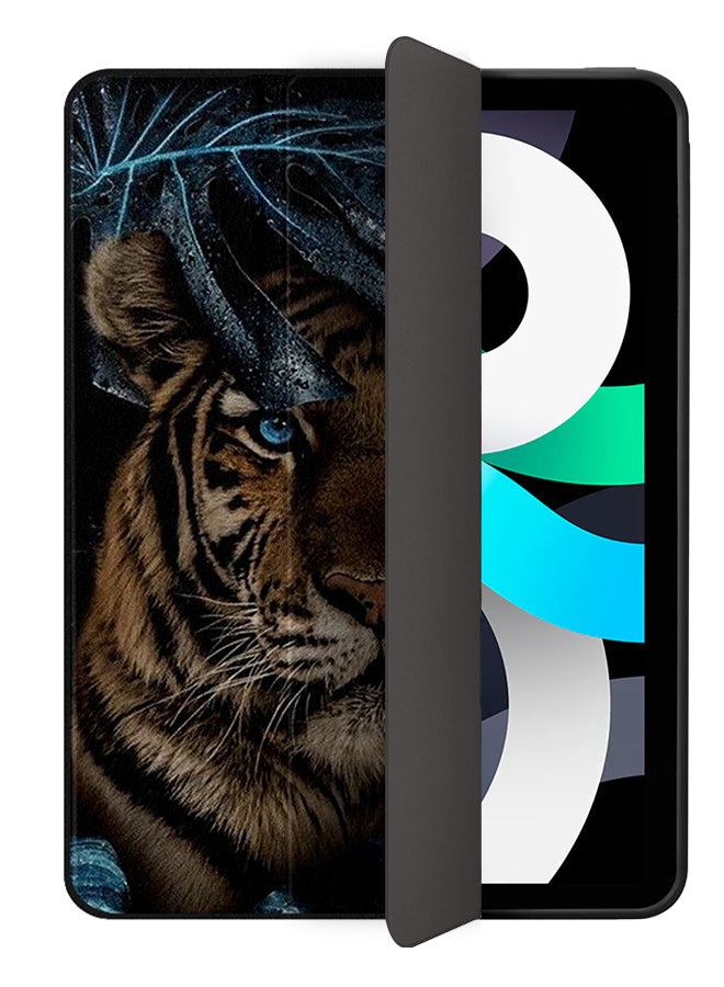 Apple iPad Air 10.9 5th generation Case Cover Tiger Sit In Leaves