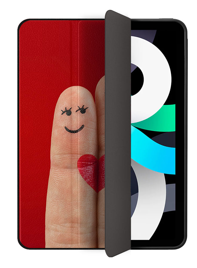 Apple iPad Air 10.9 4th generation Case Cover Two Finger Heart