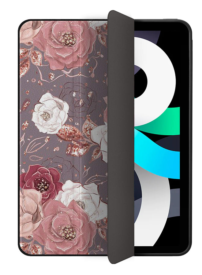 Apple iPad Air 10.9 5th generation Case Cover White Pink Red Flower