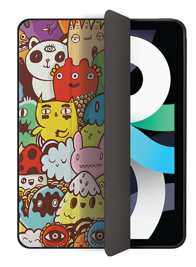 Apple iPad Air 10.9 4th generation Case Cover Cartoon Characters Doodle