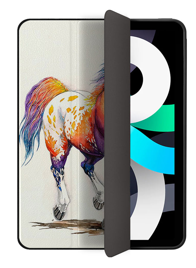 Apple iPad Air 10.9 4th generation Case Cover Colored Horse Paint Art