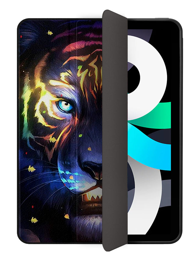 Apple iPad Air 10.9 4th generation Case Cover Colored Lighting Tiger