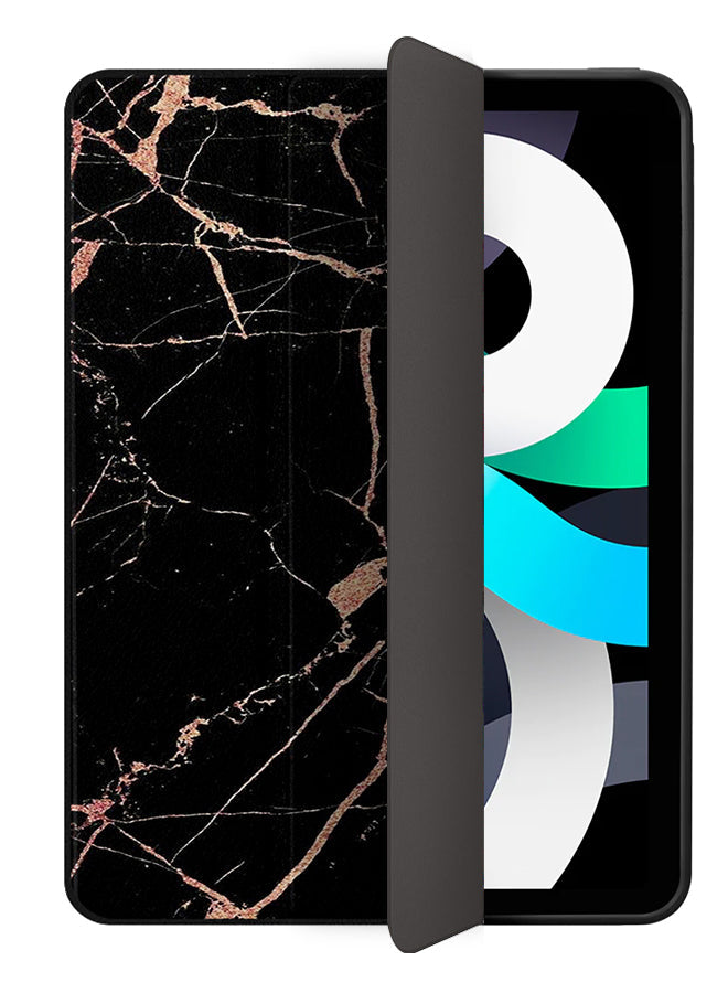 Apple iPad Air 10.9 4th generation Case Cover Cracks On Black Marble
