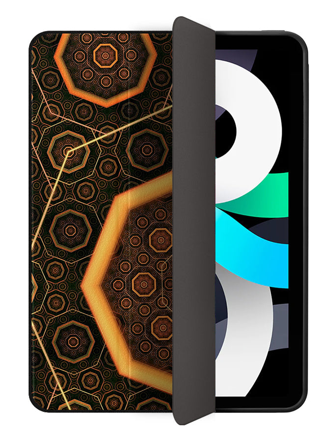Apple iPad Air 10.9 4th generation Case Cover Dark Brown Mandala Pattern