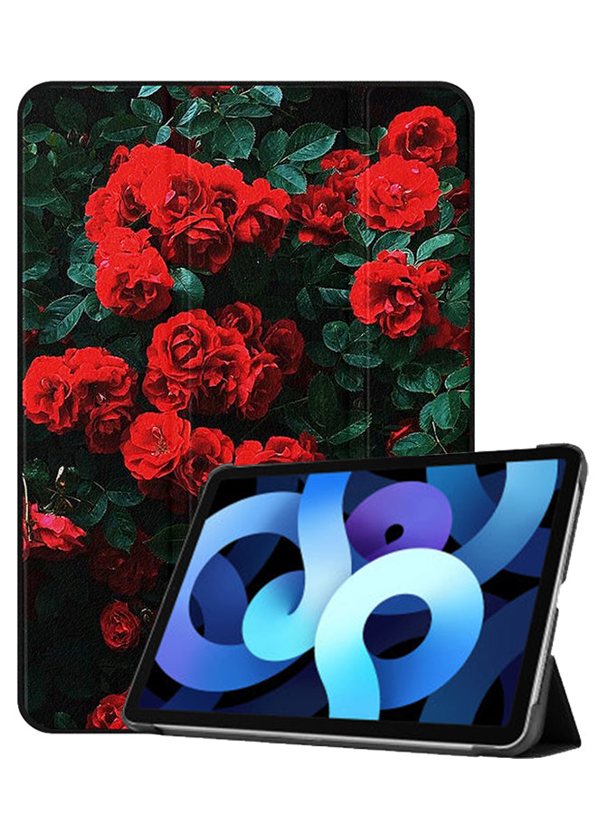 Apple iPad Air 10.9 4th generation Case Cover Garden Red Roses
