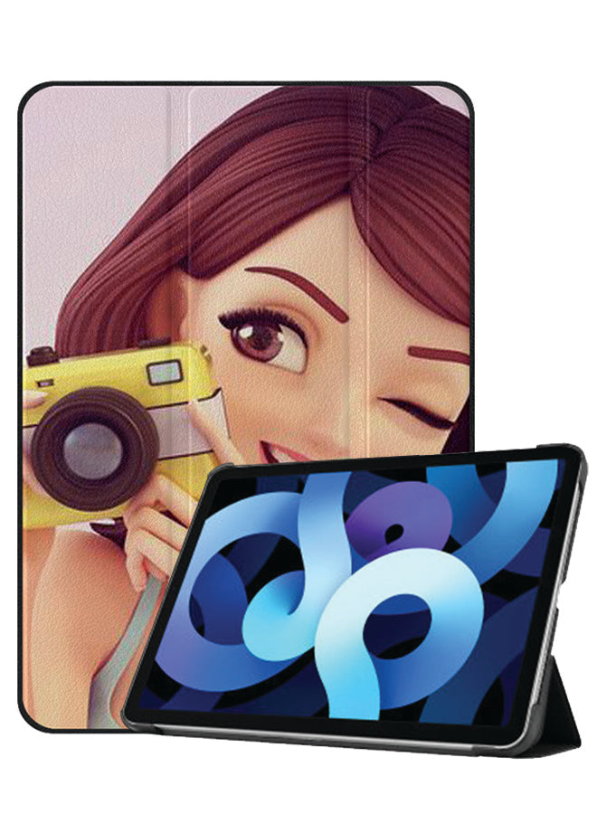 Apple iPad Air 10.9 4th generation Case Cover Girl Clicking And Smiling