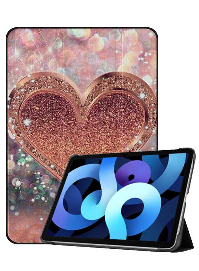Apple iPad Air 10.9 4th generation Case Cover Golden Heart