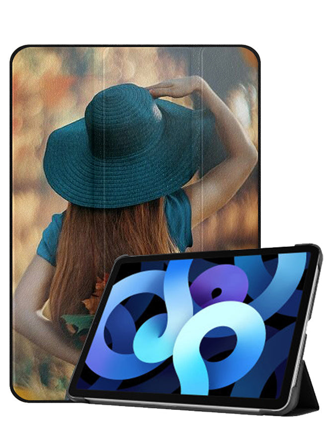 Apple iPad Air 10.9 4th generation Case Cover Hat Gril Hide Love Leaves