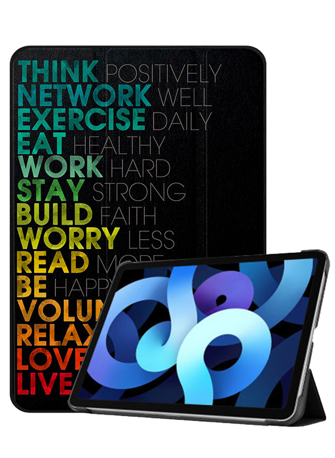 Apple iPad Air 10.9 5th generation Case Cover Life Style Quote