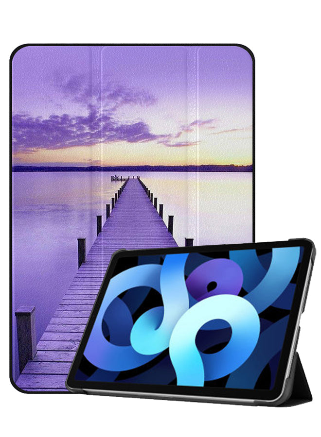 Apple iPad Air 10.9 4th generation Case Cover Pathway To Sea Pink Purple