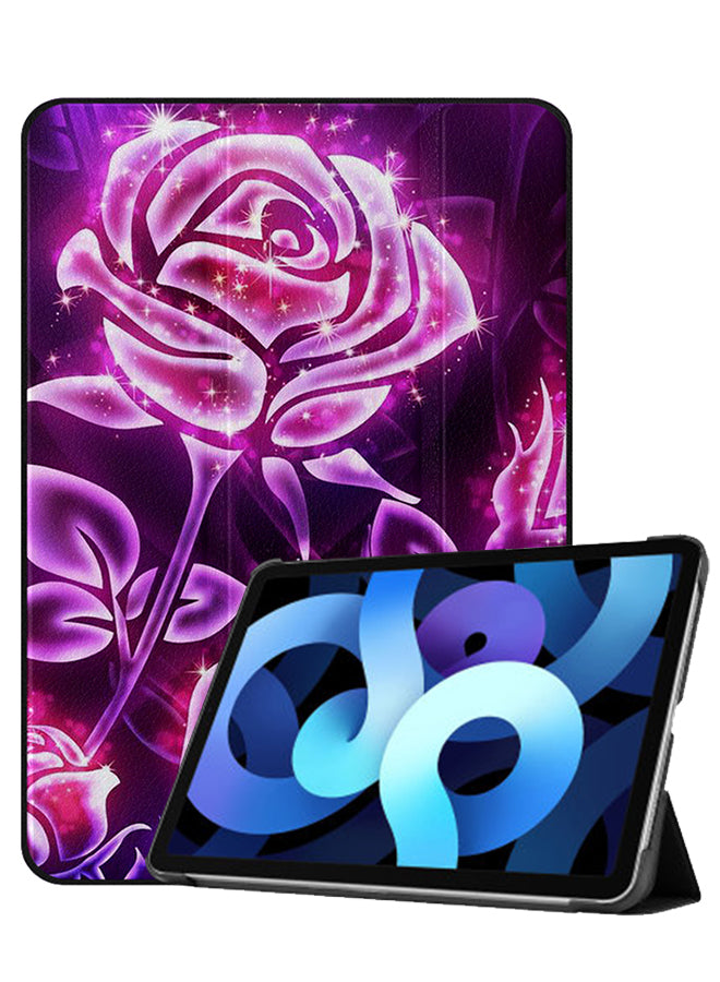 Apple iPad Air 10.9 4th generation Case Cover Pink Lighting Roses