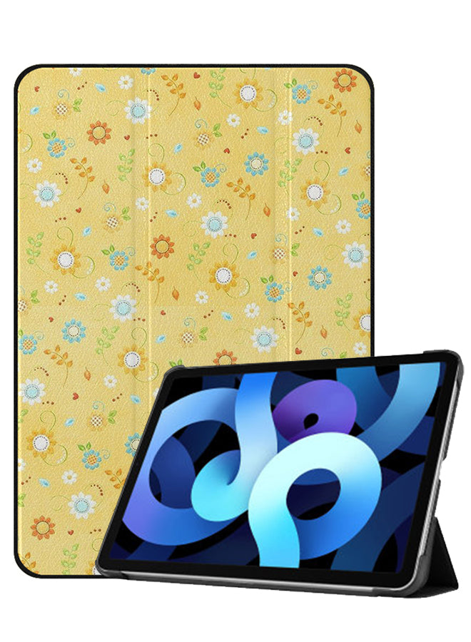 Apple iPad Air 10.9 4th generation Case Cover Small Flowers Yellow Pattern