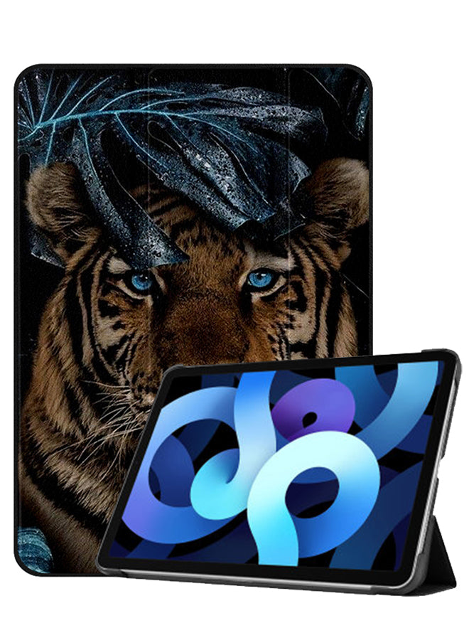 Apple iPad Air 10.9 4th generation Case Cover Tiger Sit In Leaves