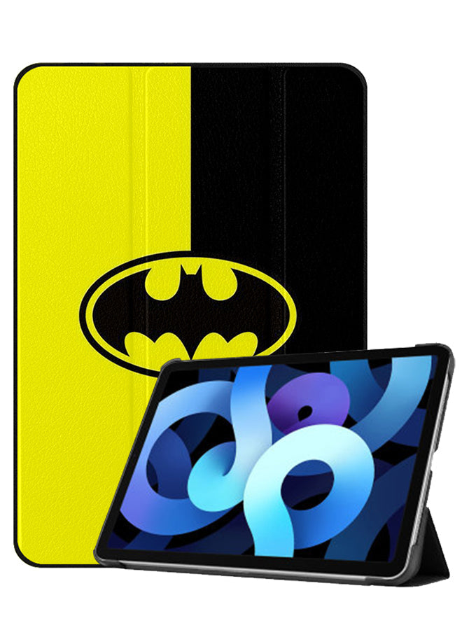Apple iPad Air 10.9 4th generation Case Cover Batman Logo Black & Yellow