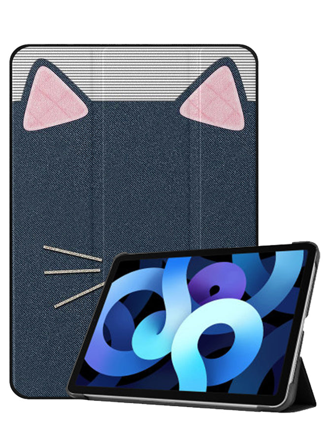 Apple iPad Air 10.9 4th generation Case Cover Cat Leather Pattern