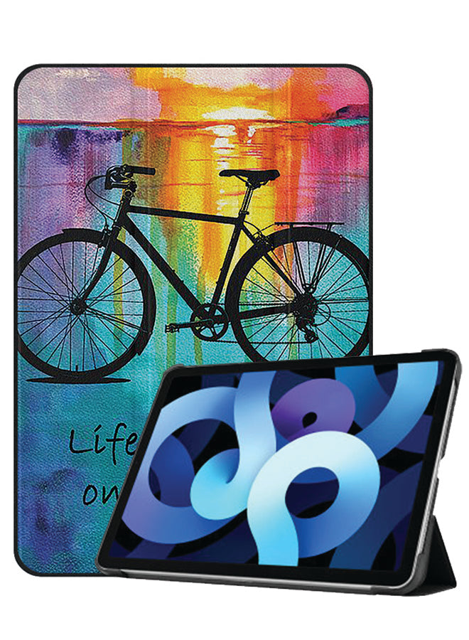 Apple iPad Air 10.9 4th generation Case Cover Colourful Art And Cycle