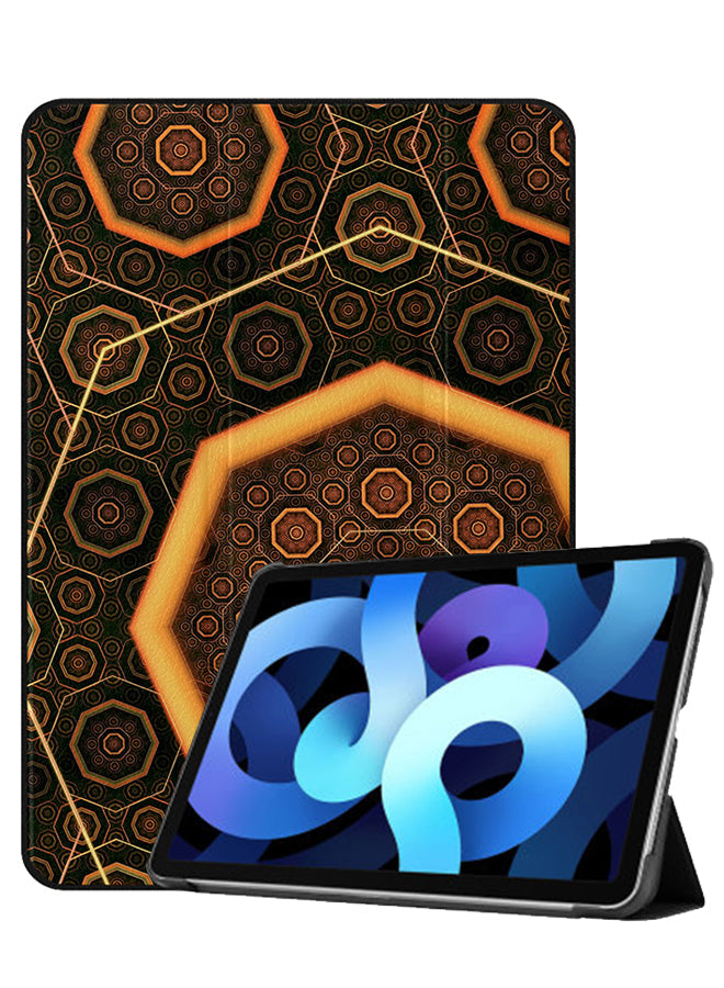 Apple iPad Air 10.9 4th generation Case Cover Dark Brown Mandala Pattern