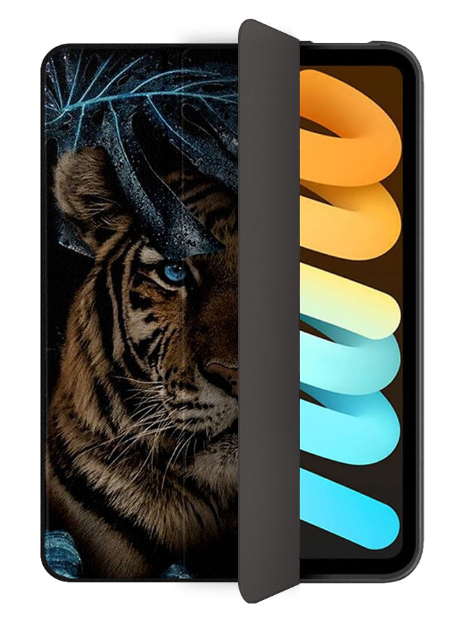 Apple iPad mini 6th generation Case Cover Tiger Sit In Leaves