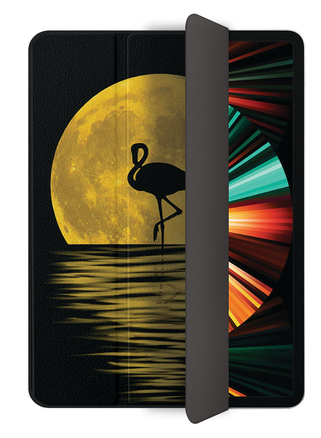 Apple iPad Pro 12.9 (2021) Case Cover Flamingo & Moon Art