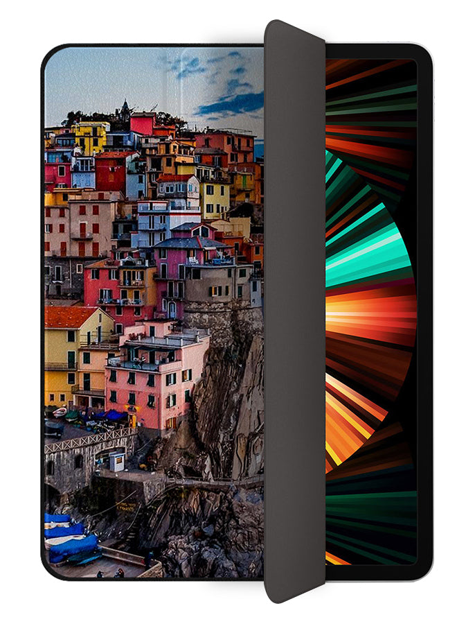 Apple iPad Pro 12.9 (2021) Case Cover Houses On The Sea
