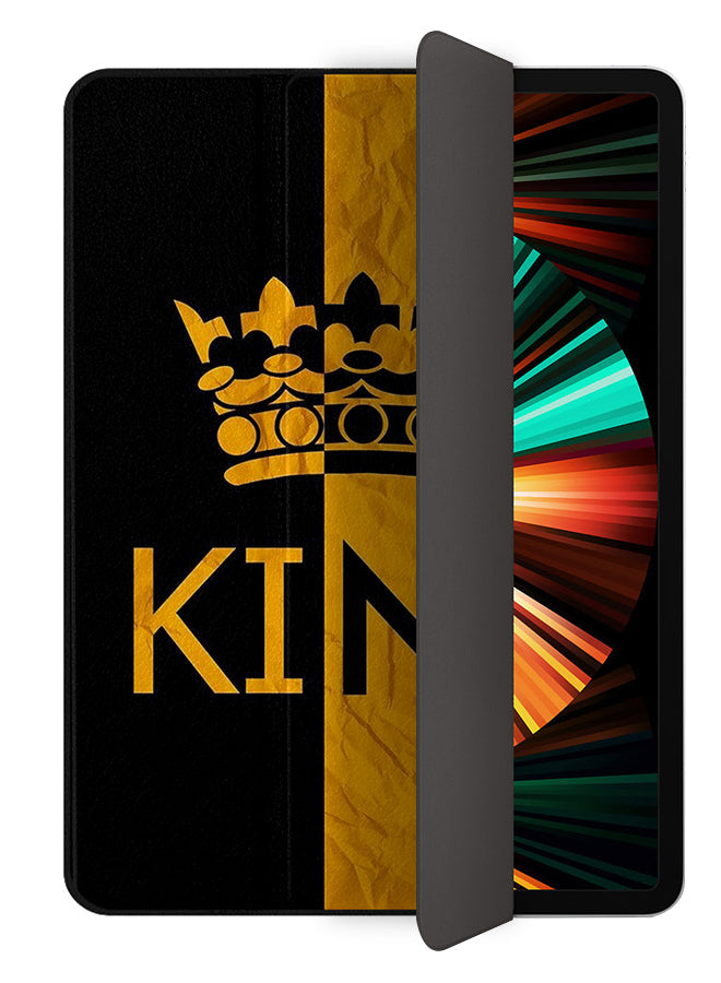 Apple iPad Pro 12.9 (2021) Case Cover King Yellow & Black