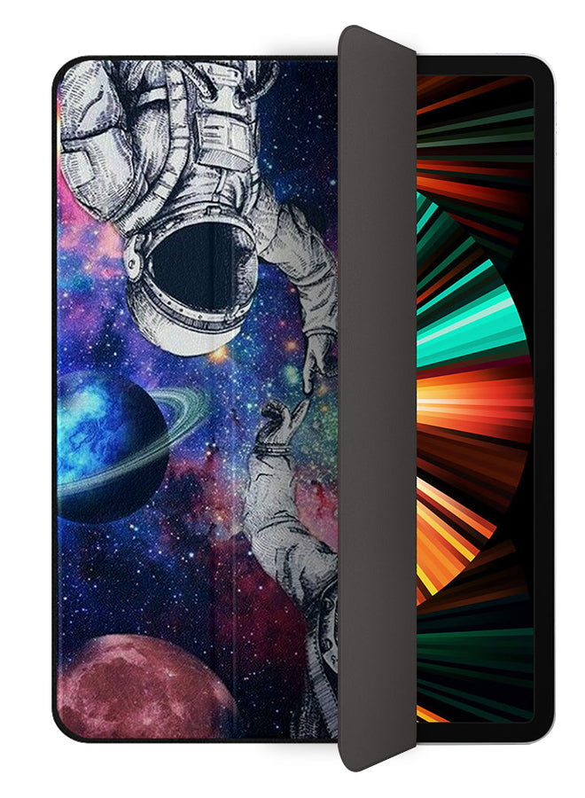 Apple iPad Pro 12.9 (2021) Case Cover Astronaut & Diver Touching Fingers
